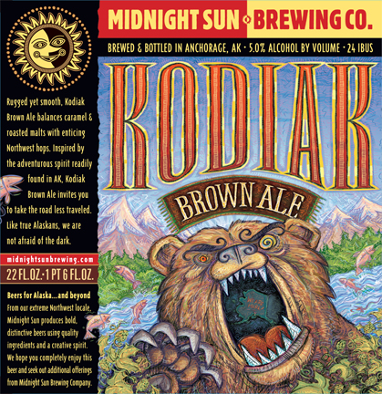 Kodiak beer label